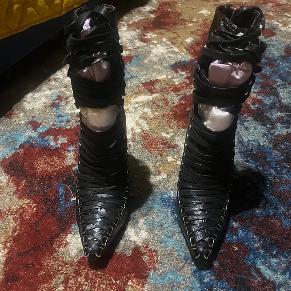 NIB AZALEA WANG Sniper Lace-Up Boot Size: 7.5 - Picture 3 of 8